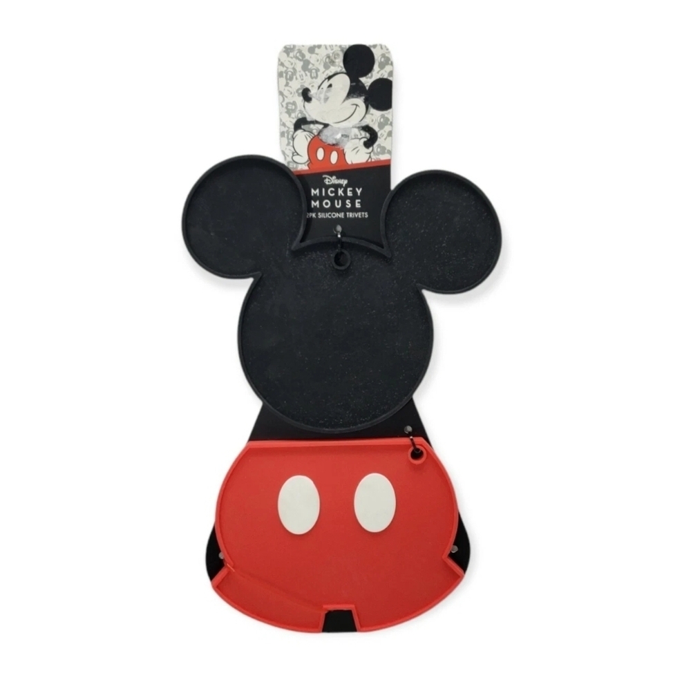 Disney Mickey Mouse  Silicone Trivets Hot Plate Mat Kitchen Decor 2pc New